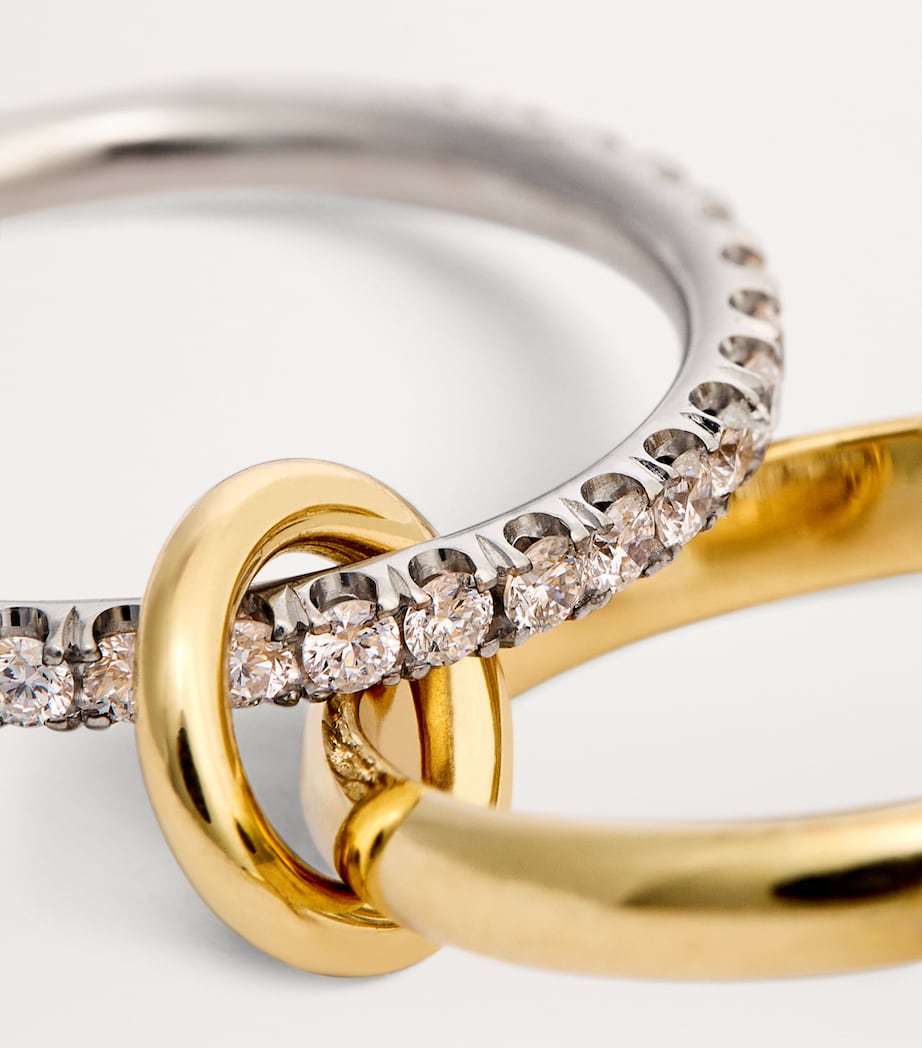 Spinelli Kilcollin Halley ring mixed gold diamond (British brand)