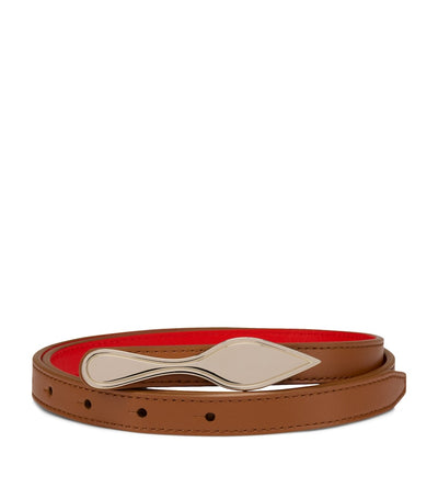 Harrods Christian Louboutin Bettina Leather Reversible Belt- Buy online at McGrocer