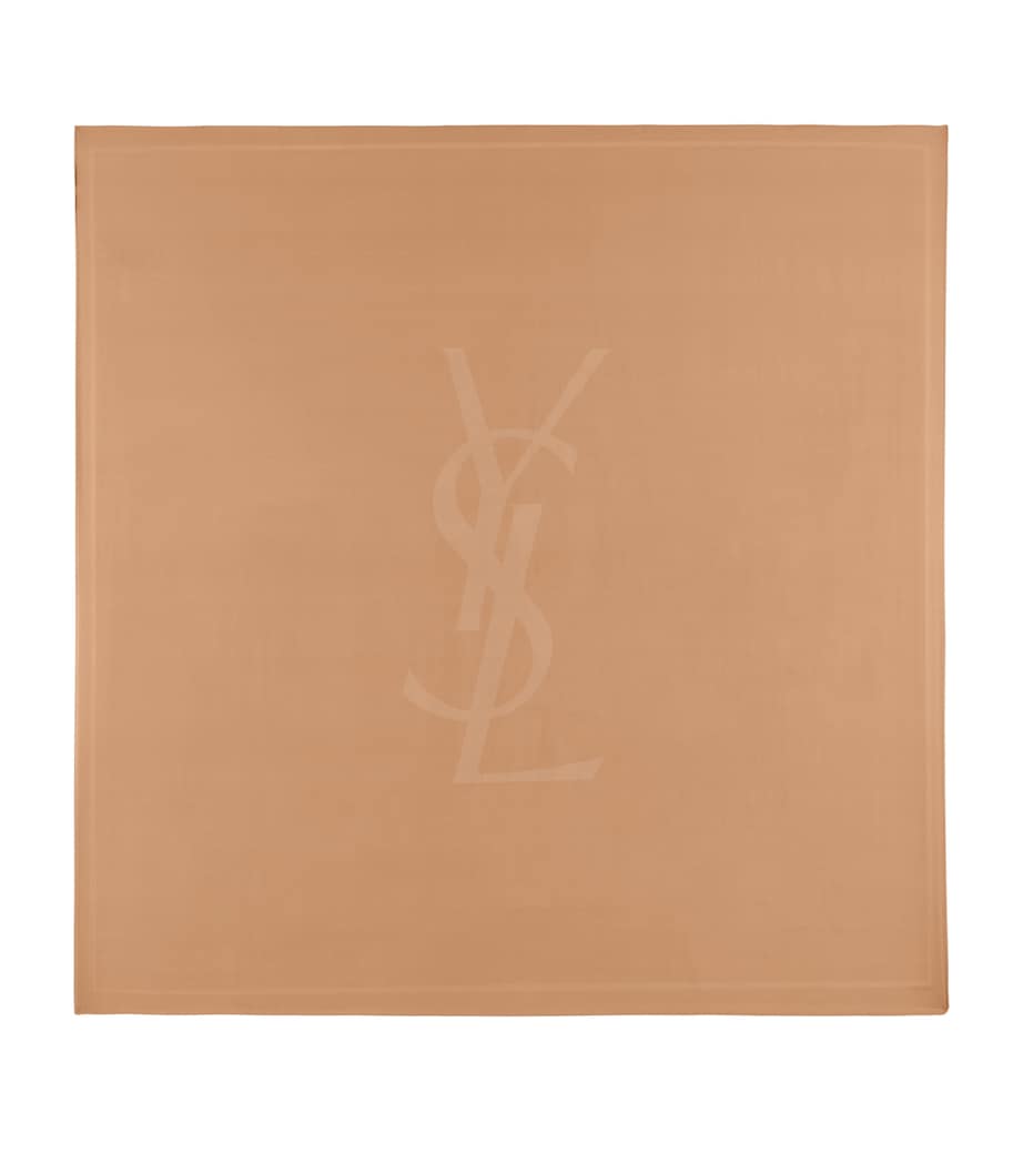 Saint Laurent Silk Cassandre Scarf 135cm, imported from the UK