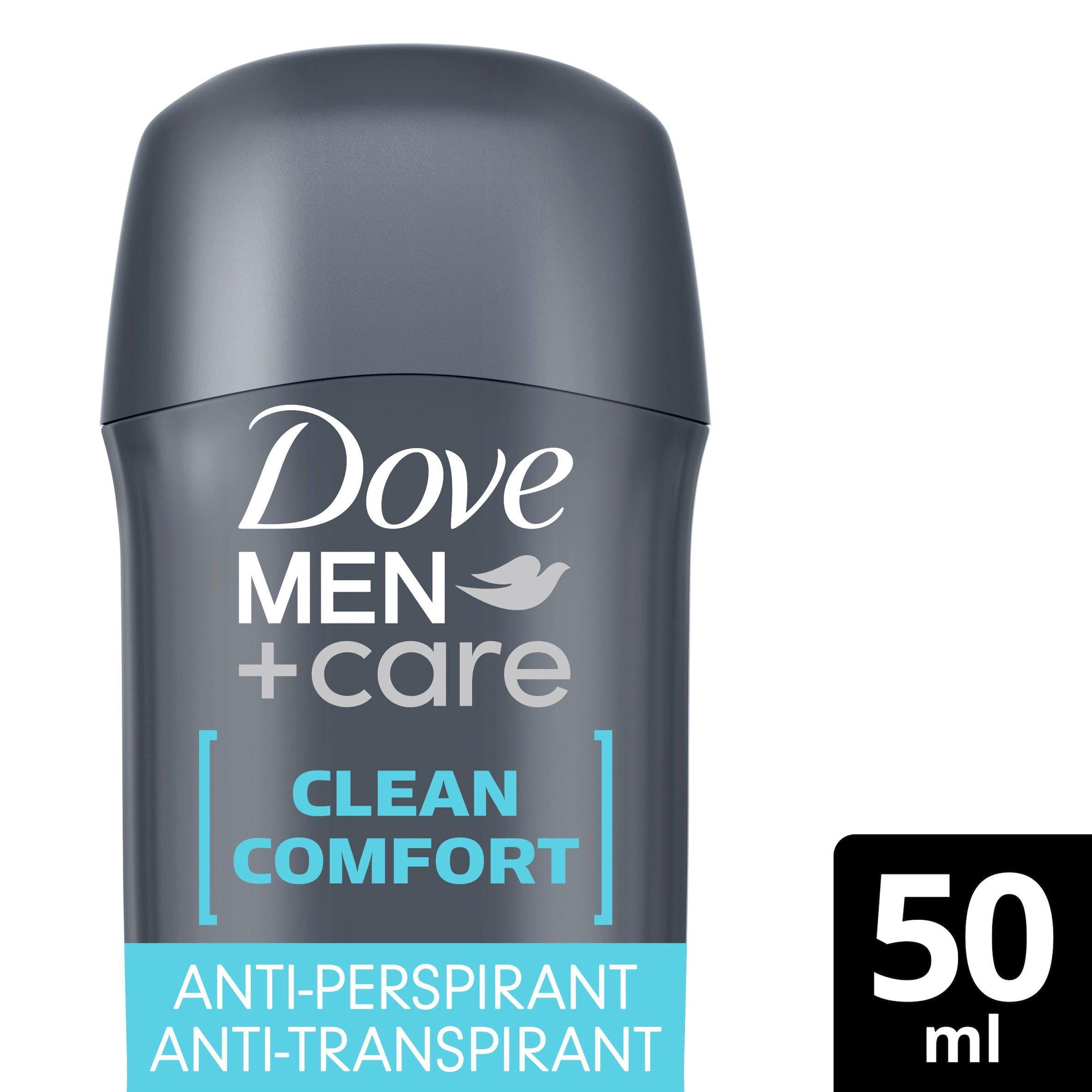 Dove Men+Care Anti-Perspirant Deodorant Stick, Clean Comfort 50ml deodorants & body sprays Sainsburys   