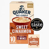 Quaker Oat So Simple Sweet Cinnamon Porridge Sachets Cereal   10 per pack Cereals M&S   