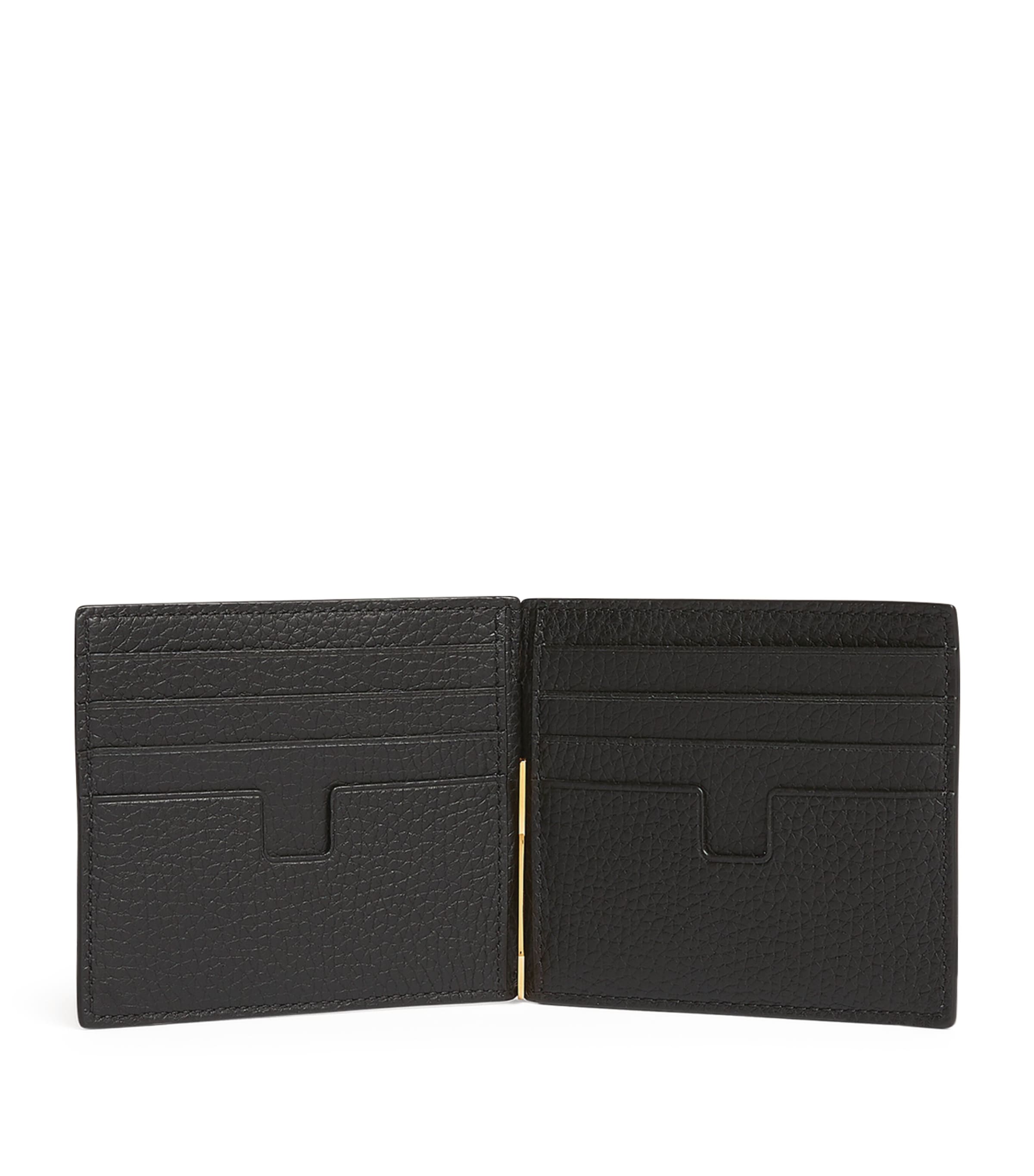 TOM FORD leather money clip wallet (British brand)