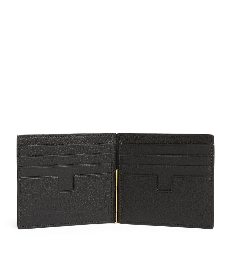 TOM FORD leather money clip wallet (British brand)