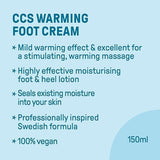 CCS Warming Foot Cream for dry and cold feet 150 ml GOODS Superdrug   