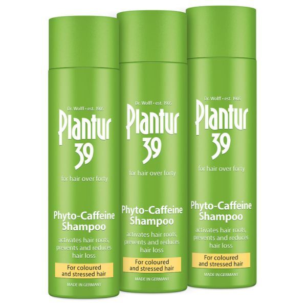 Plantur 39 Caffeine Shampoo Coloured Stressed Hair 3x 250ml