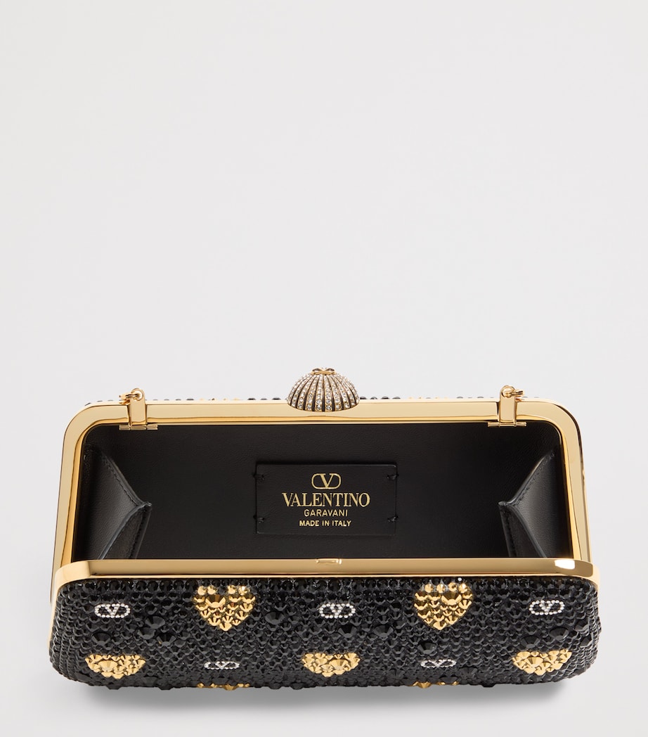 Valentino Garavani embellished minaudiere clutch bag - British product