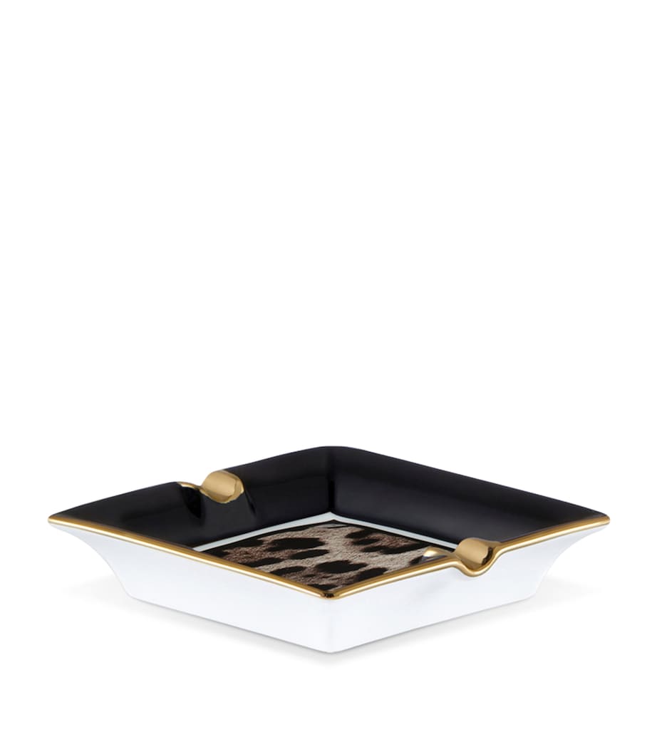 Dolce&Gabbana Casa leopard print porcelain ashtray - British product
