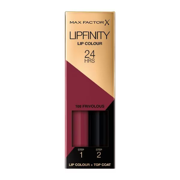 Max Factor Lipfinity Lip Colour 108 Frivolous, imported from the UK