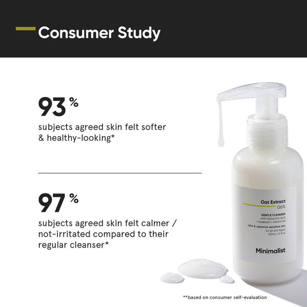 Minimalist Hydrating Gentle Cleanser for sensitive skin, imported from the UK