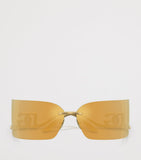 Dolce&Gabbana metal gold-tone mirrored sunglasses, imported from the UK