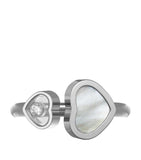 Chopard Happy Hearts ring in white gold with diamond, UK version