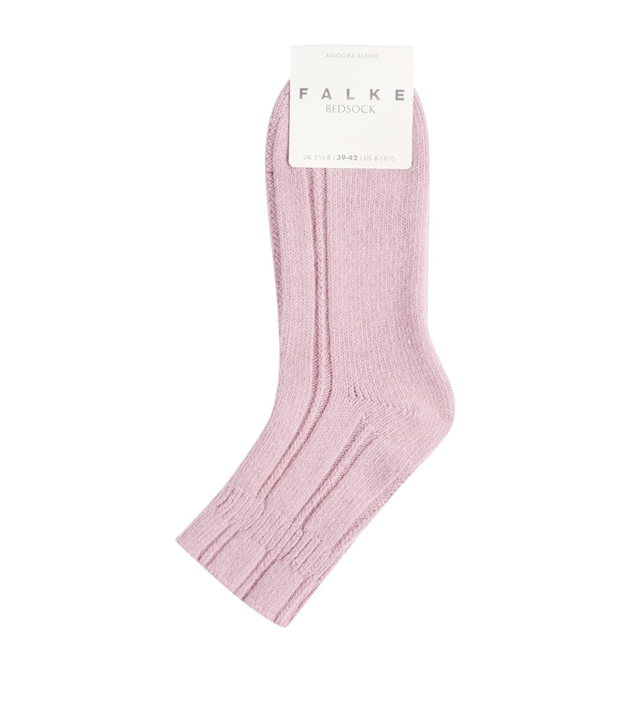 Falke Knitted Bedsock Socks in angora blend (British brand)