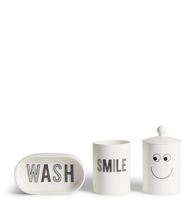 Anya Hindmarch Benporselen Eyes Baderomssett