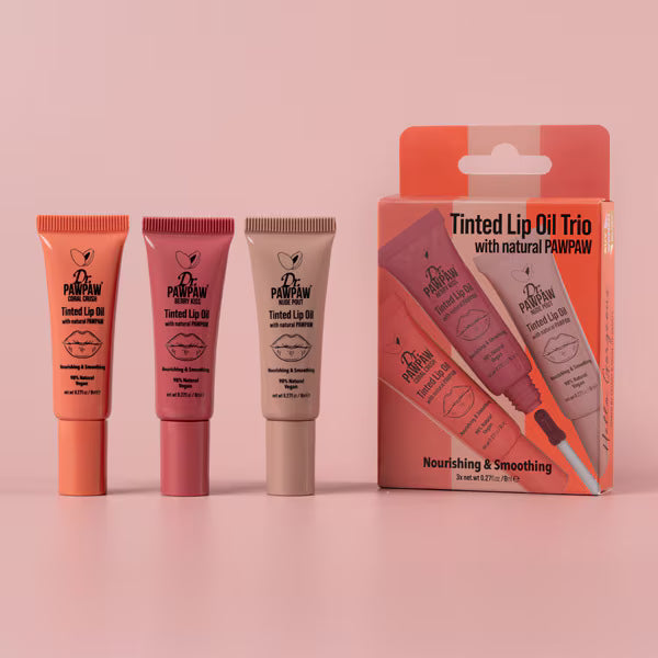 Dr. Pawpaw Nude Lip Oil Trio Multipack - British product