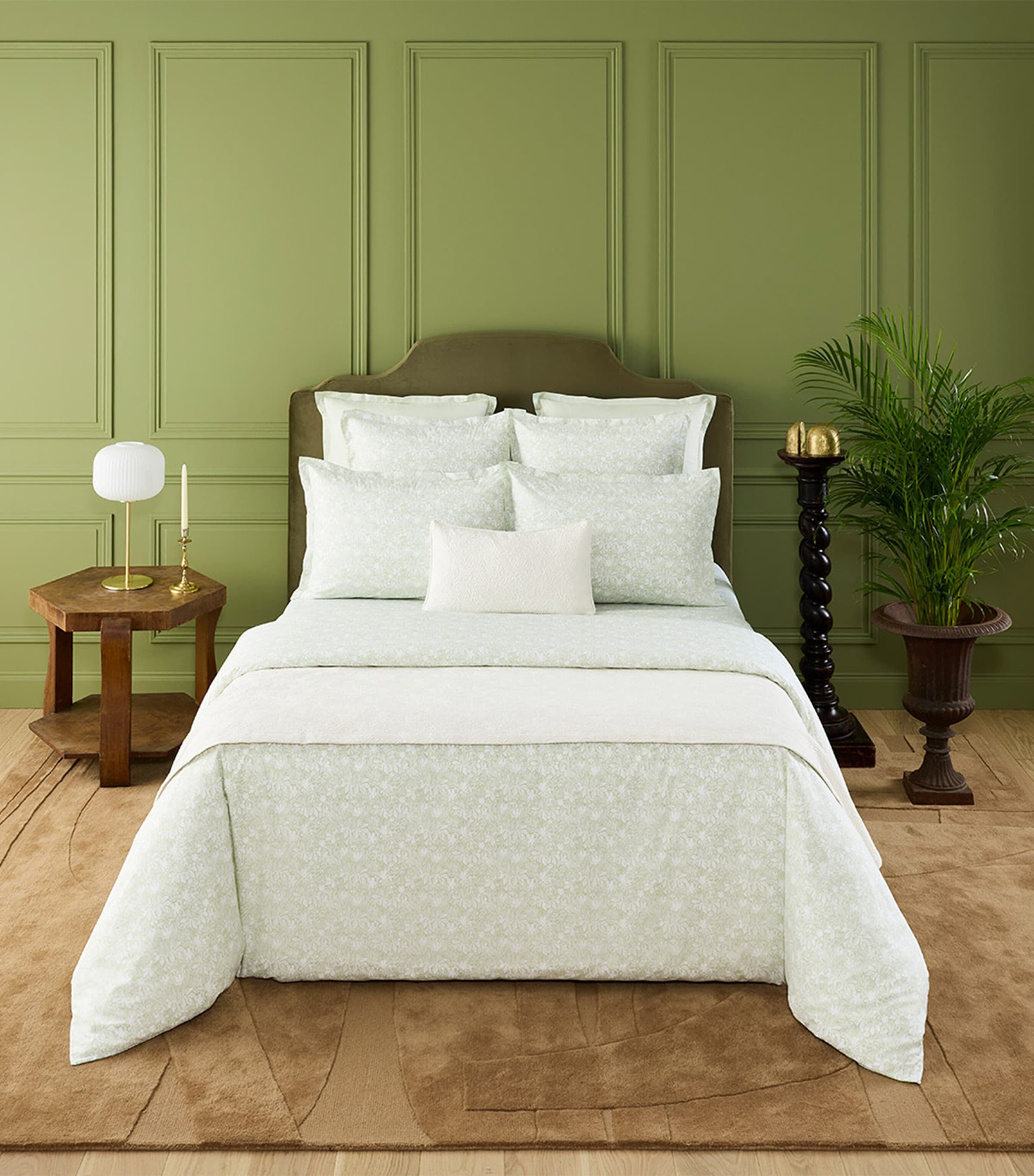 Yves Delorme Capri Amande Standard Oxford pillowcase 50cm x 75cm (British brand)