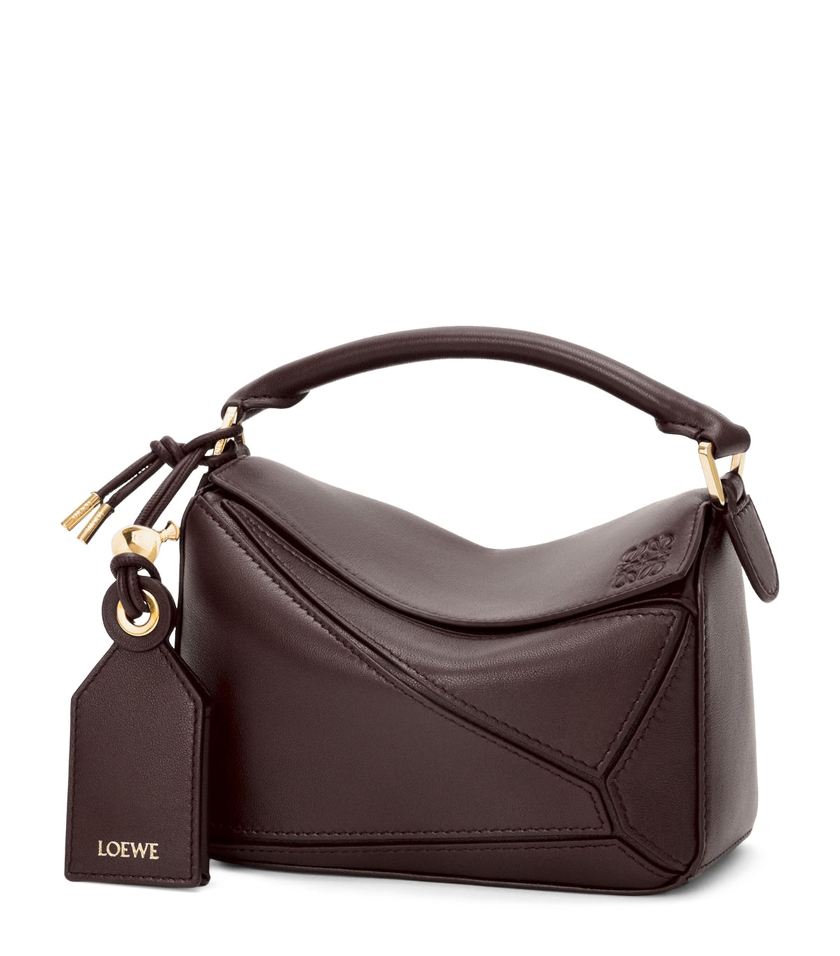 Mini Leather Featherlight Puzzle Top-Handle Bag