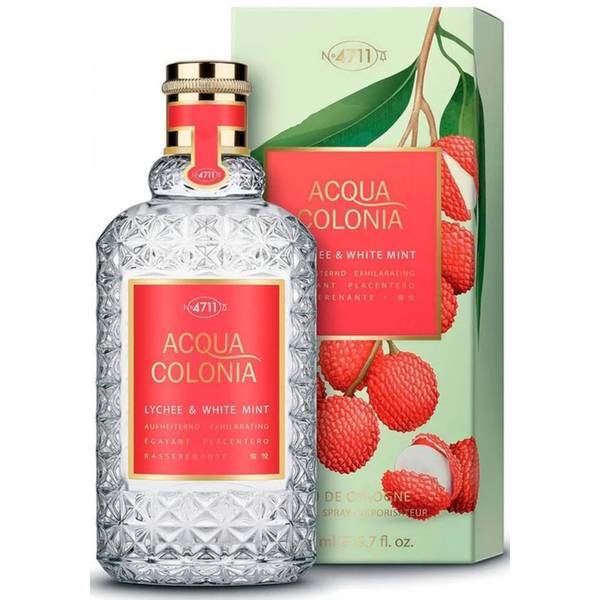 4711 Acqua Colonia Lychee & White Mint cologne 100ml (British brand)