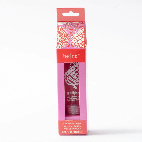 Technic Juicy Squeeze Ceramide Lip Oil Cherry On Top 12ml (British brand)