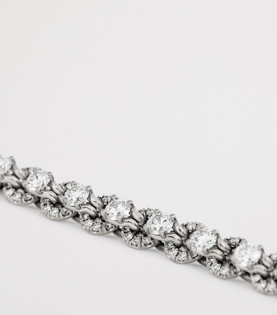 Spinelli Kilcollin white gold and diamond Lumia bracelet (British brand)