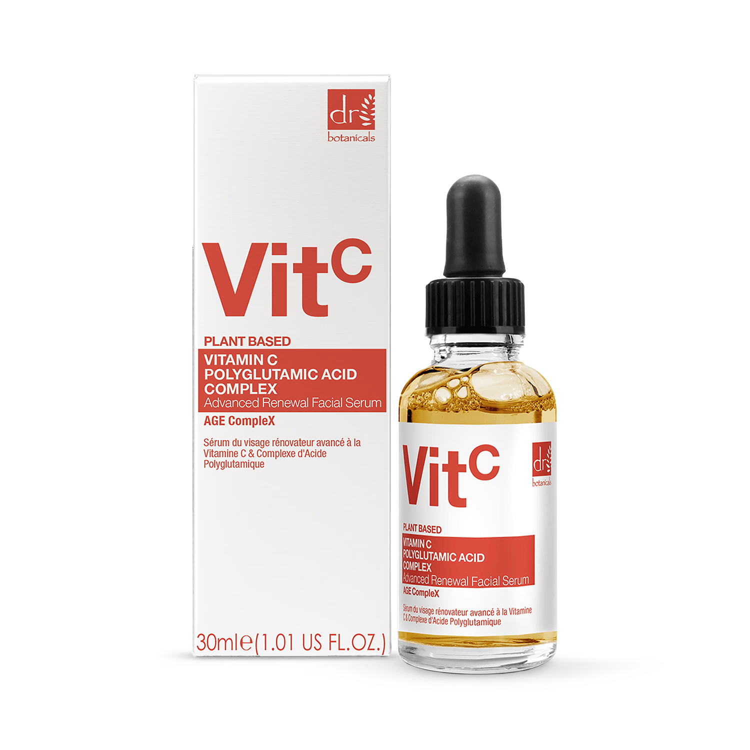 Dr Botanicals brightening facial serum Vitamin C Polyglutamic Acid 30ml (British brand)