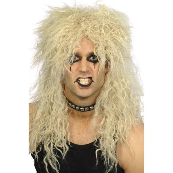 Smiffys Hard Rocker Kit with wig, bandana, beard and glasses - British product