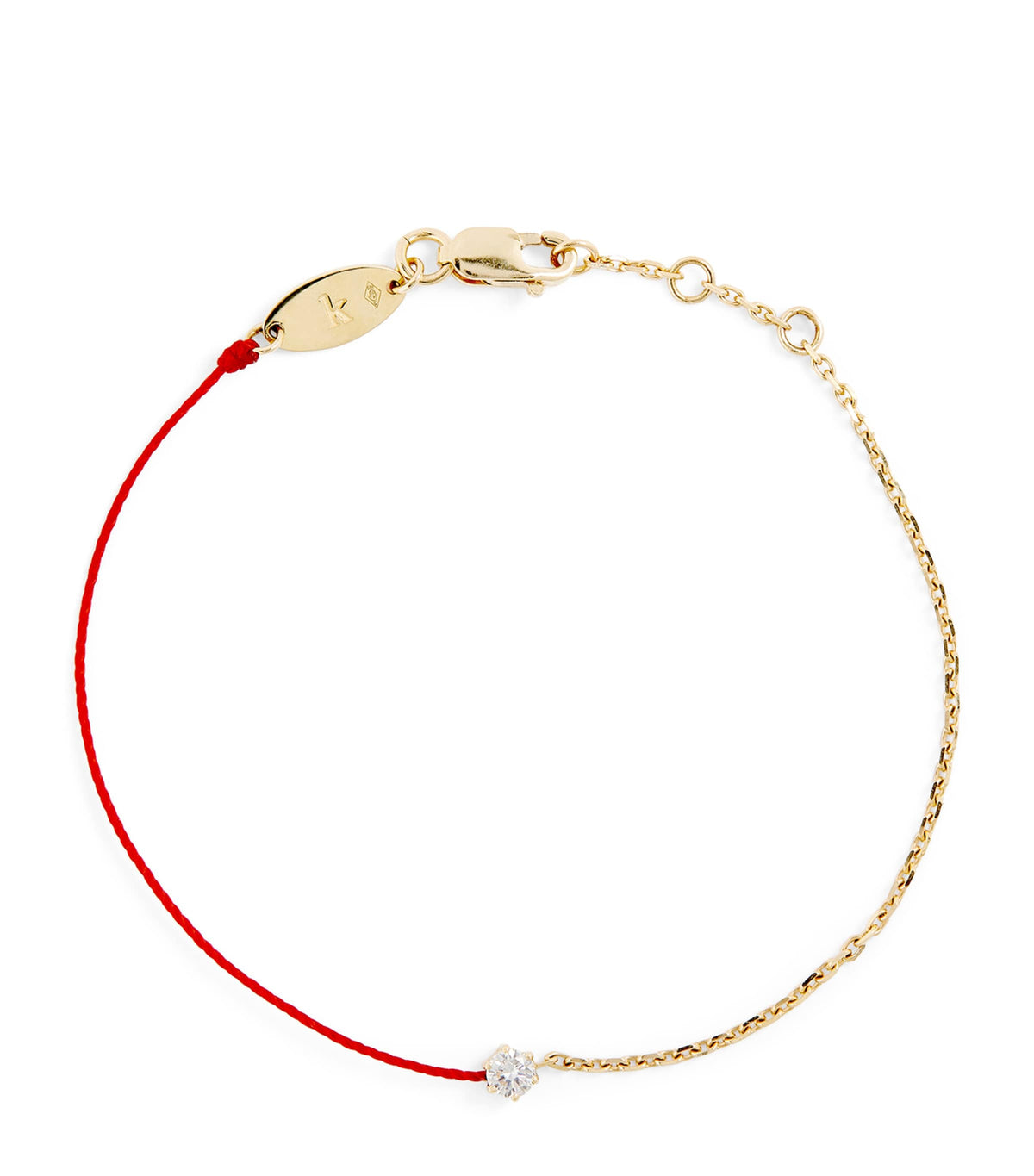 Redline Absolu yellow gold diamond thread bracelet, UK version