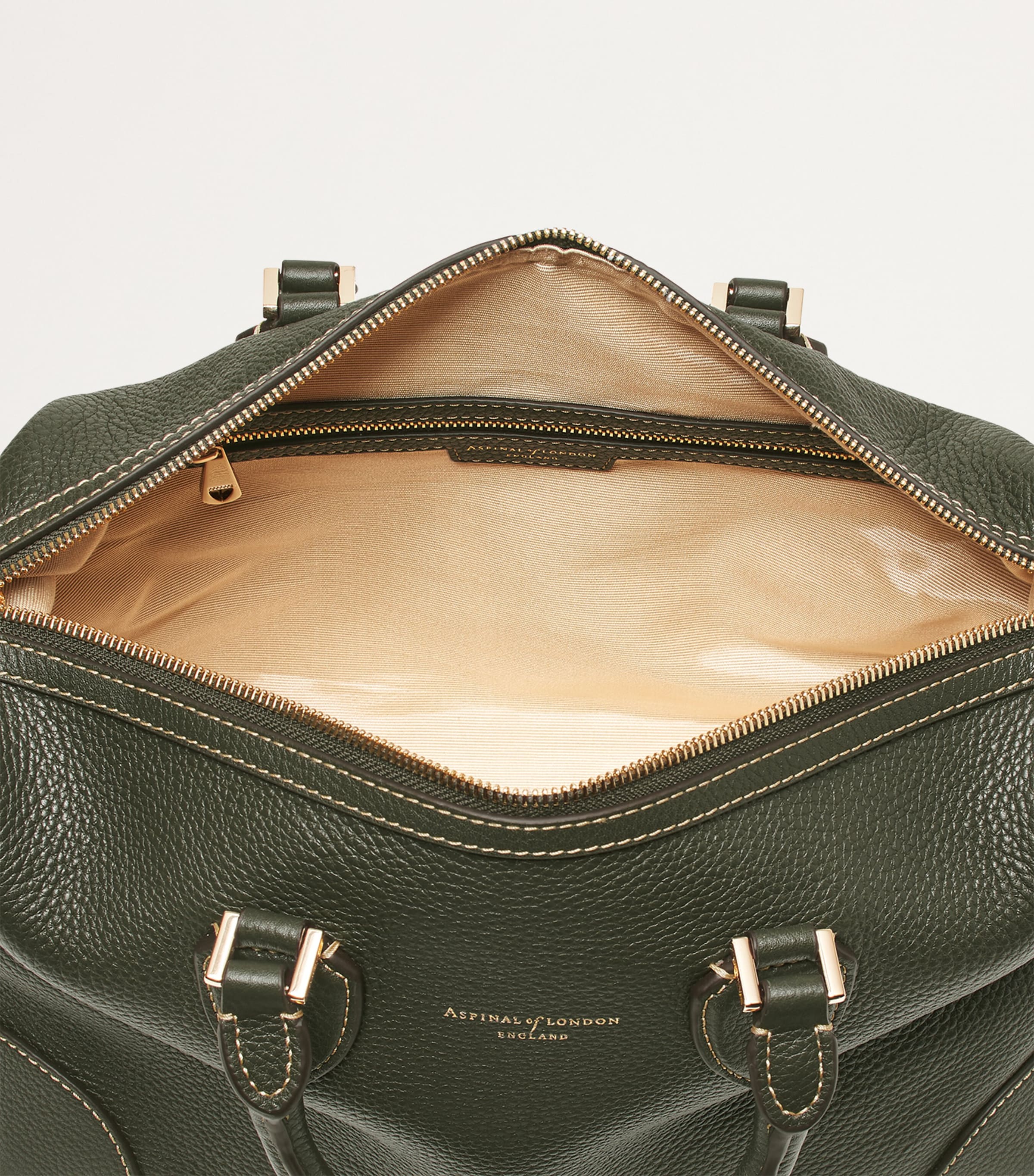 Aspinal Of London leather midi Hudson bowling bag, UK version