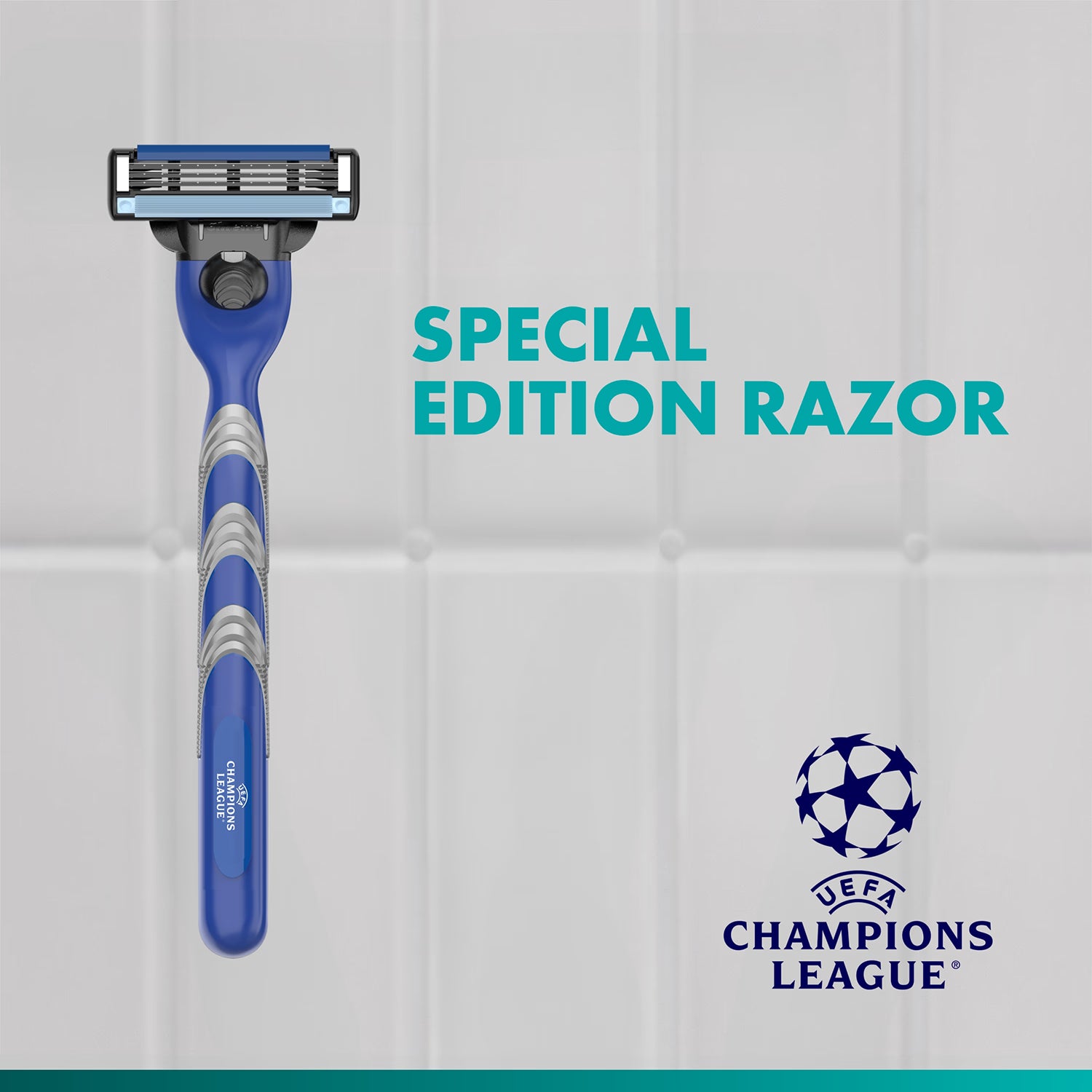 Gillette Mach3 UEFA Champions League razor 12 refills (British brand)