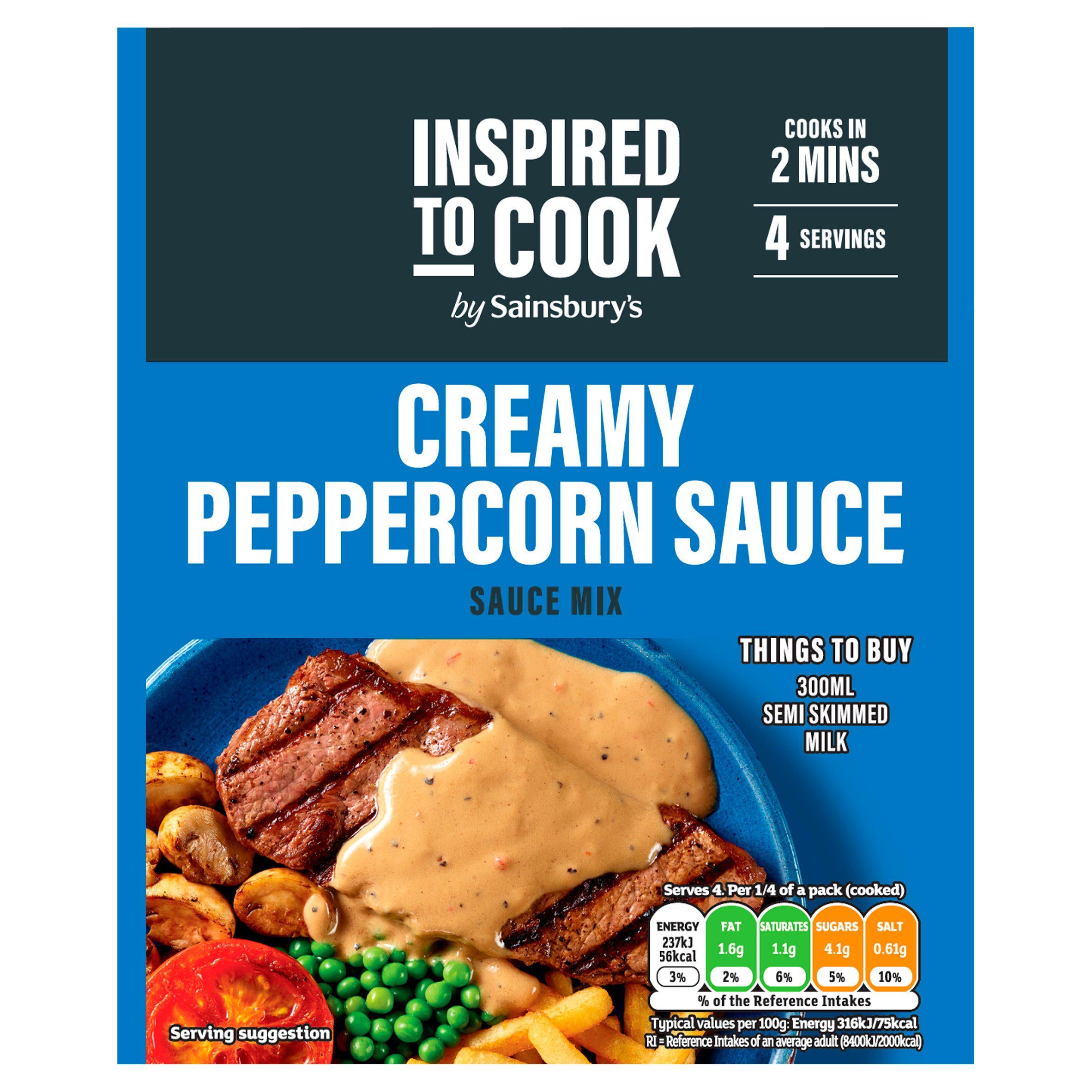 Sainsbury's Creamy Peppercorn Sauce Mix, Inspired to Cook 25g GOODS Sainsburys   