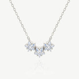 MUCHV sterling silver star necklace with cubic zirconia (British brand)