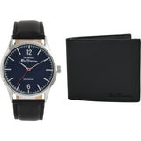 Ben Sherman black watch and wallet gift set - British product