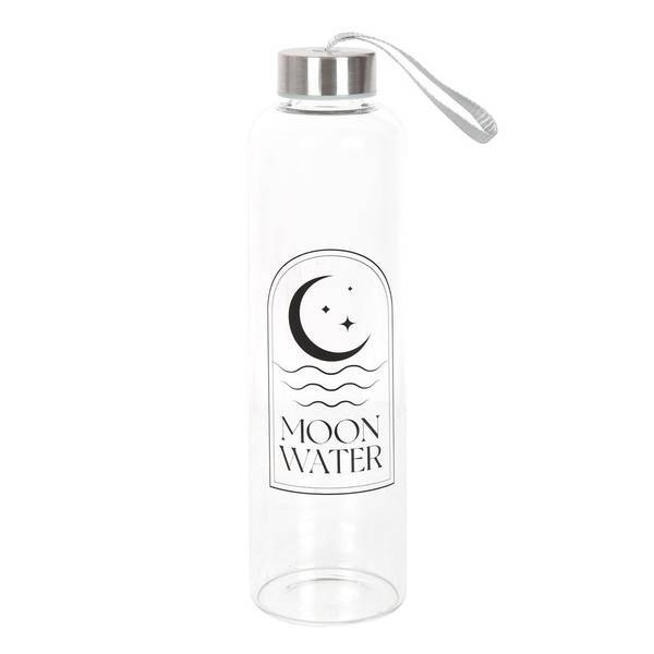 Something Different glass water bottle crescent moon design 550ml, UK version