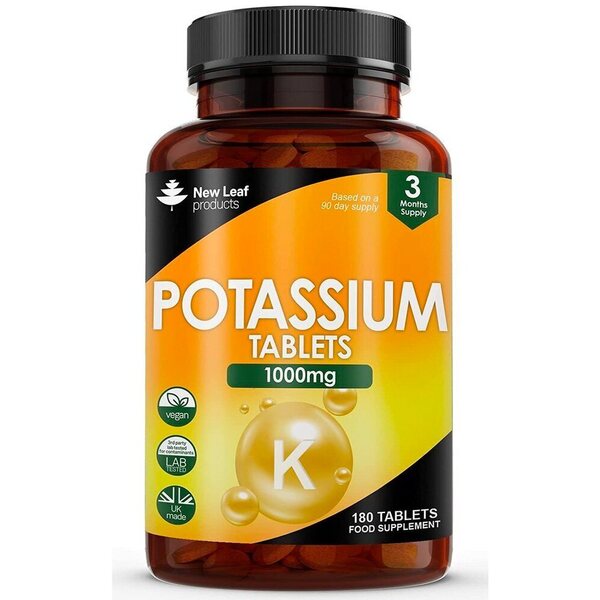 Potassium Supplements High Strength - 180 Vegan Electrolytes GOODS Superdrug   