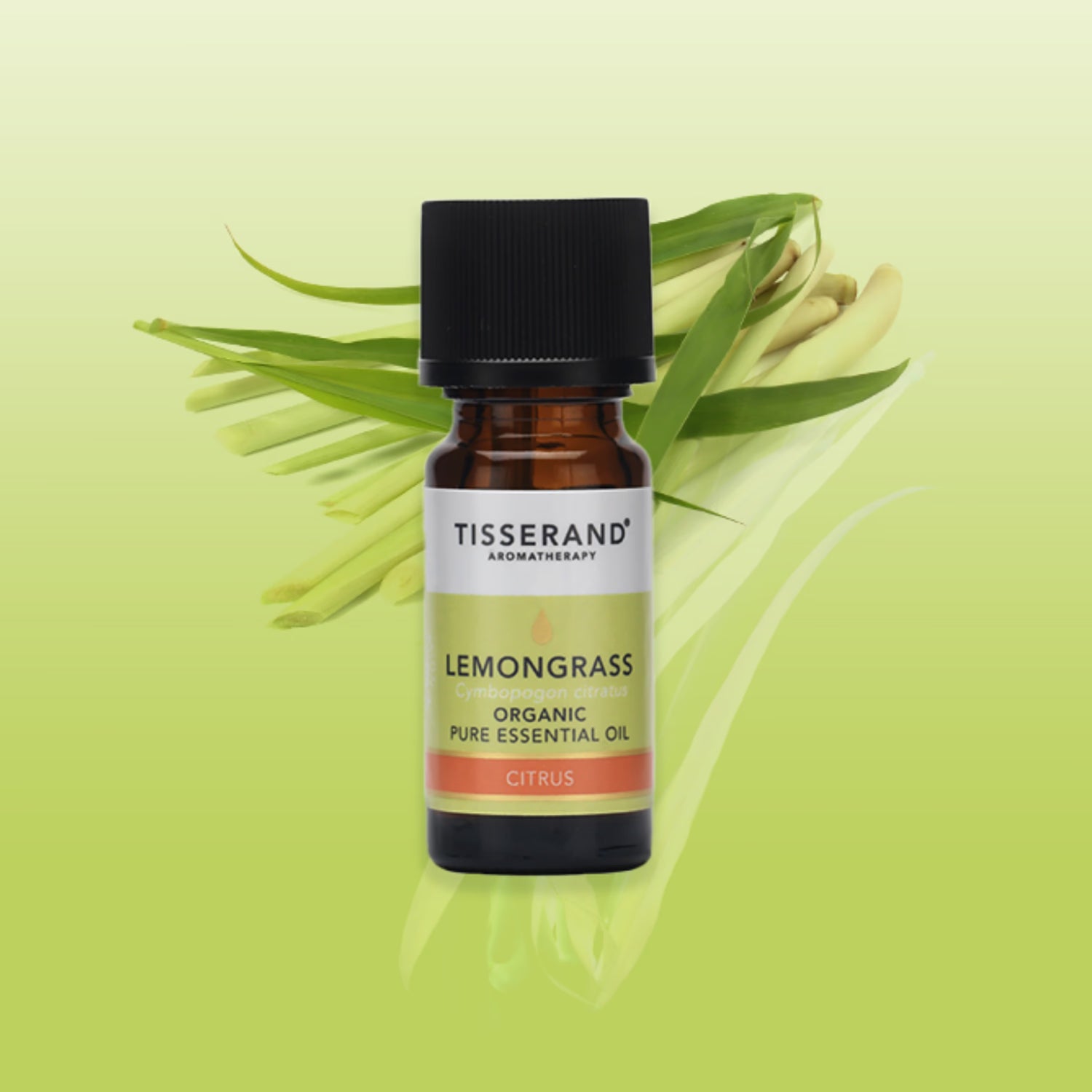 Tisserand Lemongrass Organic Pure Essential Oil 9ml (British brand)