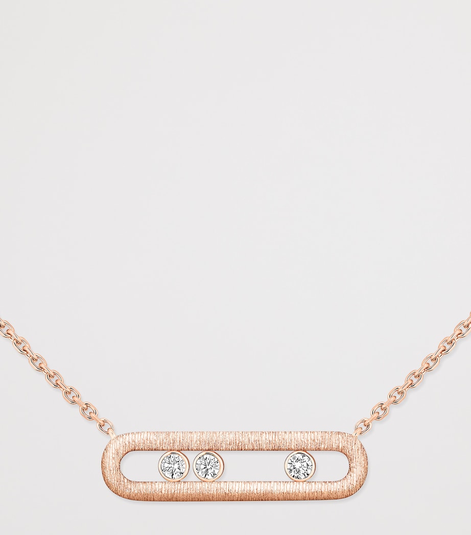 Messika Move Classique Halskette Roségold Diamanten 0,20 Karat, britische Version