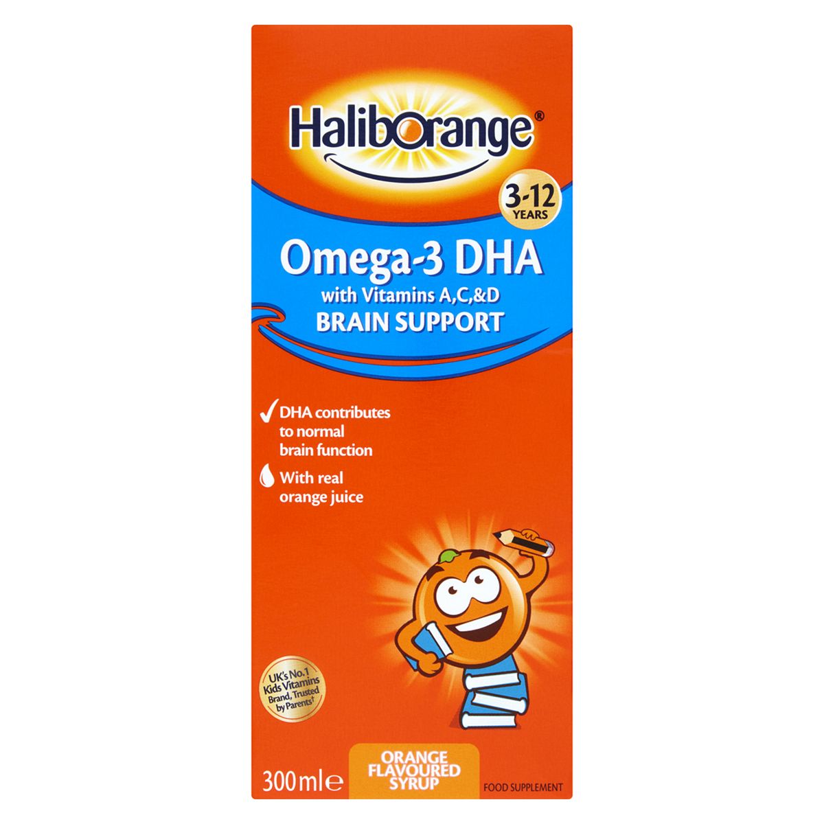 Haliborange Omega-3 DHA Orange Flavoured Syrup 300ml GOODS Boots   