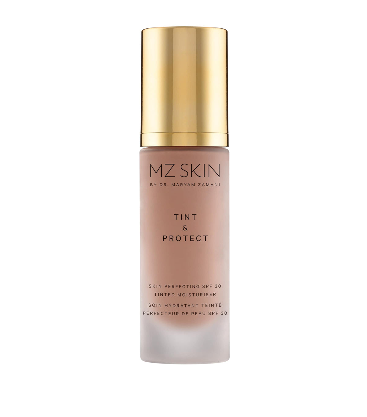 MZ Skin tinted moisturiser with SPF 30, imported from the UK