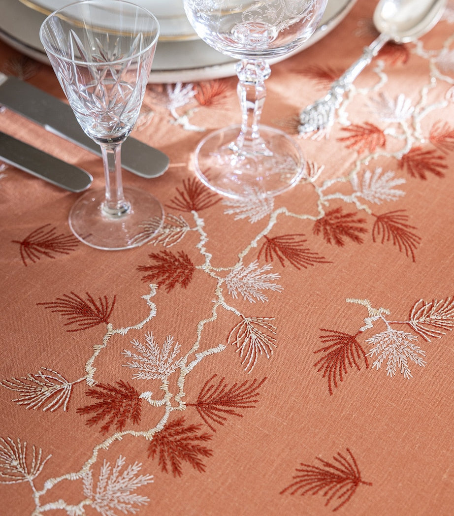 Alexandre Turpault linen embroidered tablecloth 170x250cm - British product