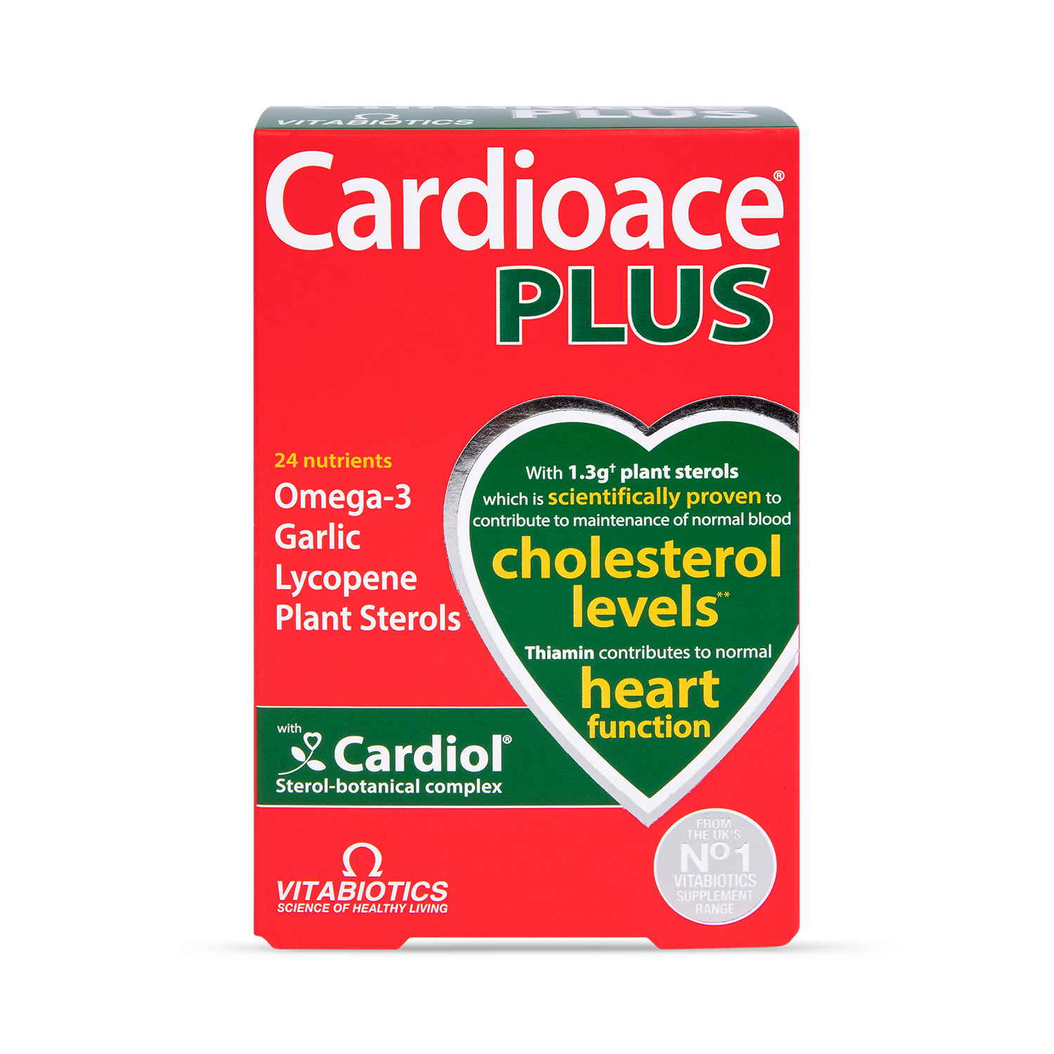 Vitabiotics Cardioace Plus heart supplement capsules 60 count, UK version