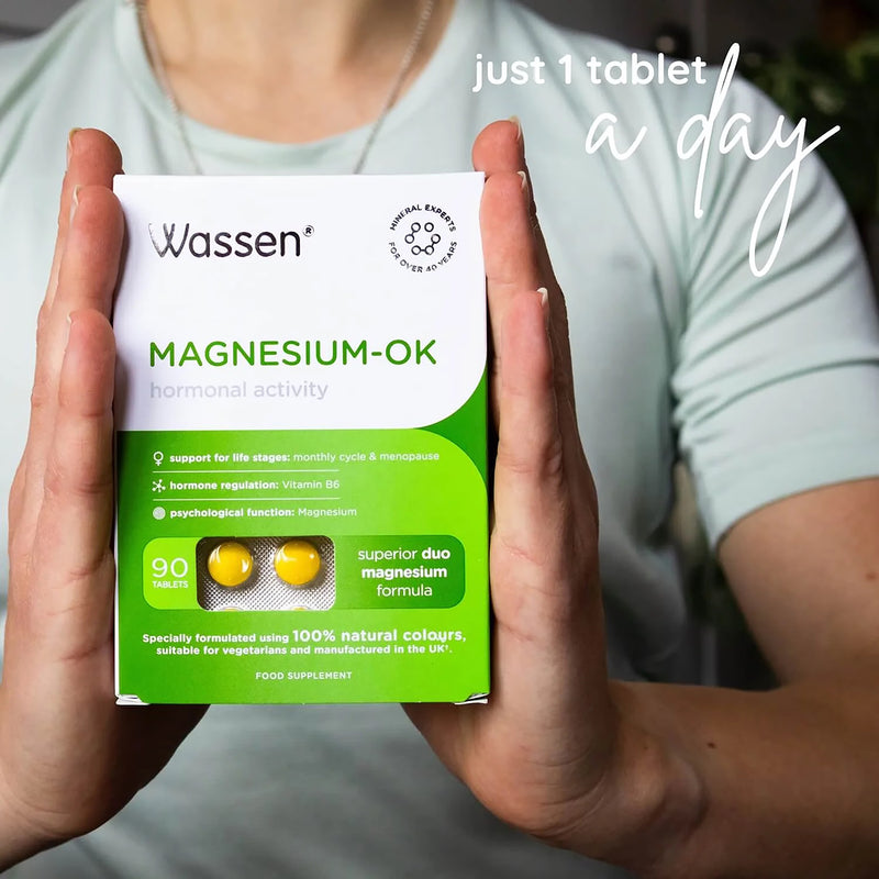 Wassen Magnesium-OK supplement 90 tablets (British brand)