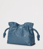 LOEWE Mini Flamenco clutch bag in ostrich leather, imported from the UK