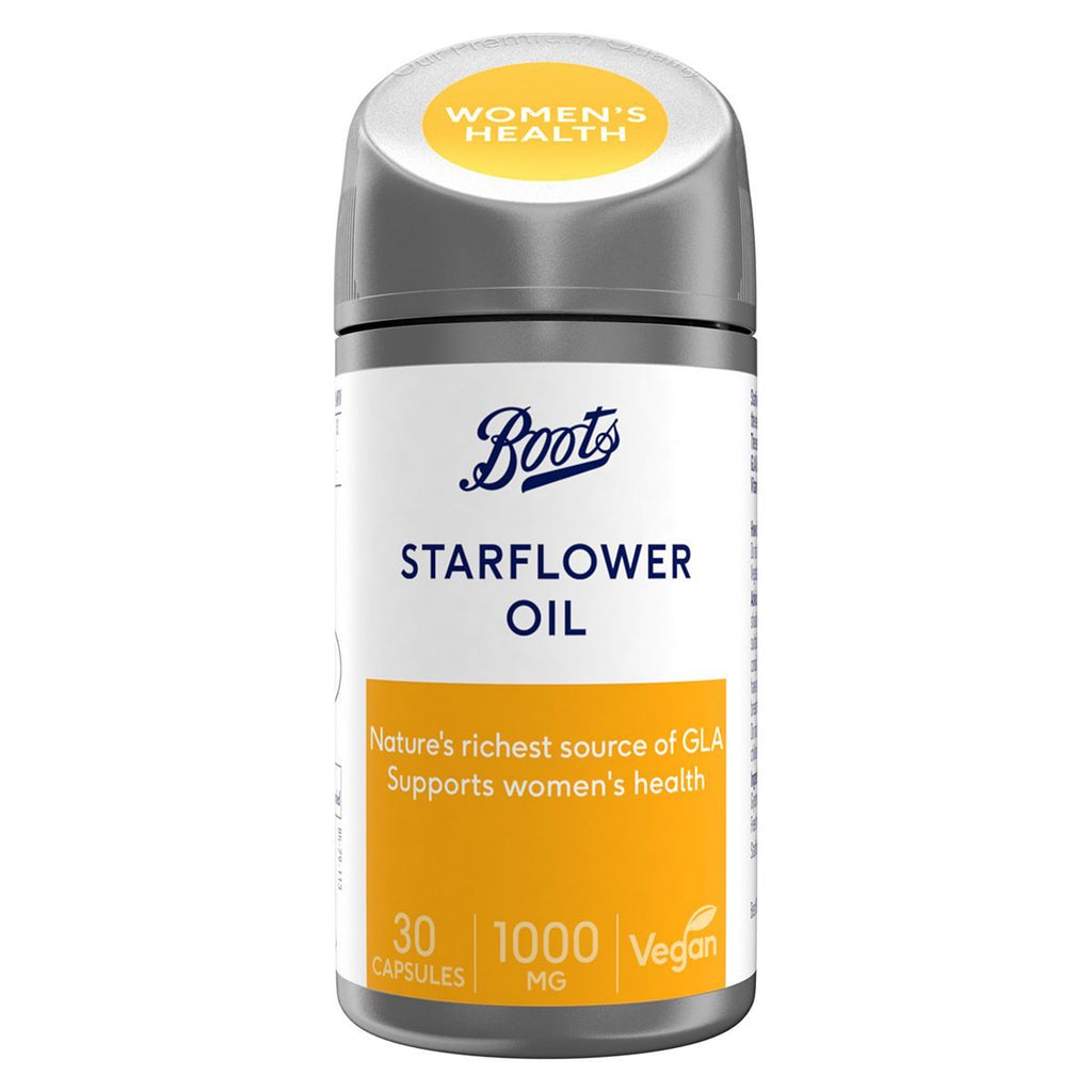 Boots Starflower Oil 1000 mg 30 Capsules (1 month supply)