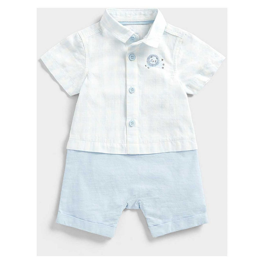 Mothercare My First Mock Shirt and Shorts Romper