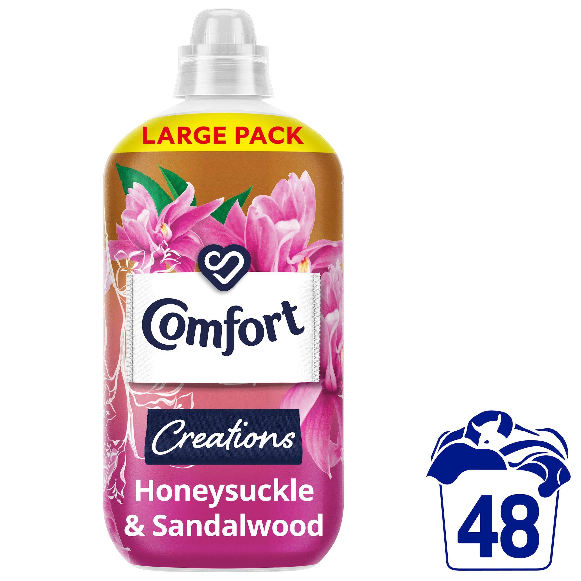 Comfort Creations Fabric Conditioner Honeysuckle & Sandalwood 48 Washes 1440ml GOODS Sainsburys   