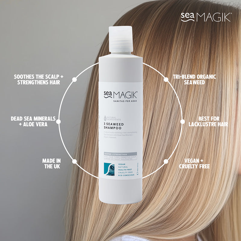 Sea Magik 3 Seaweed Shampoo 300ml (British brand)