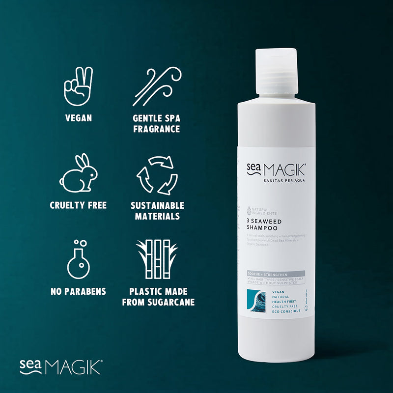 Sea Magik 3 Seaweed Shampoo 300ml (British brand)