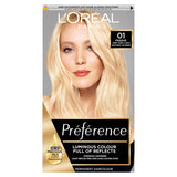 L'Oreal Preference Les Blondissimes 01 Lightest Natural Blonde Hair Dye Hair Colourants & Dyes ASDA   