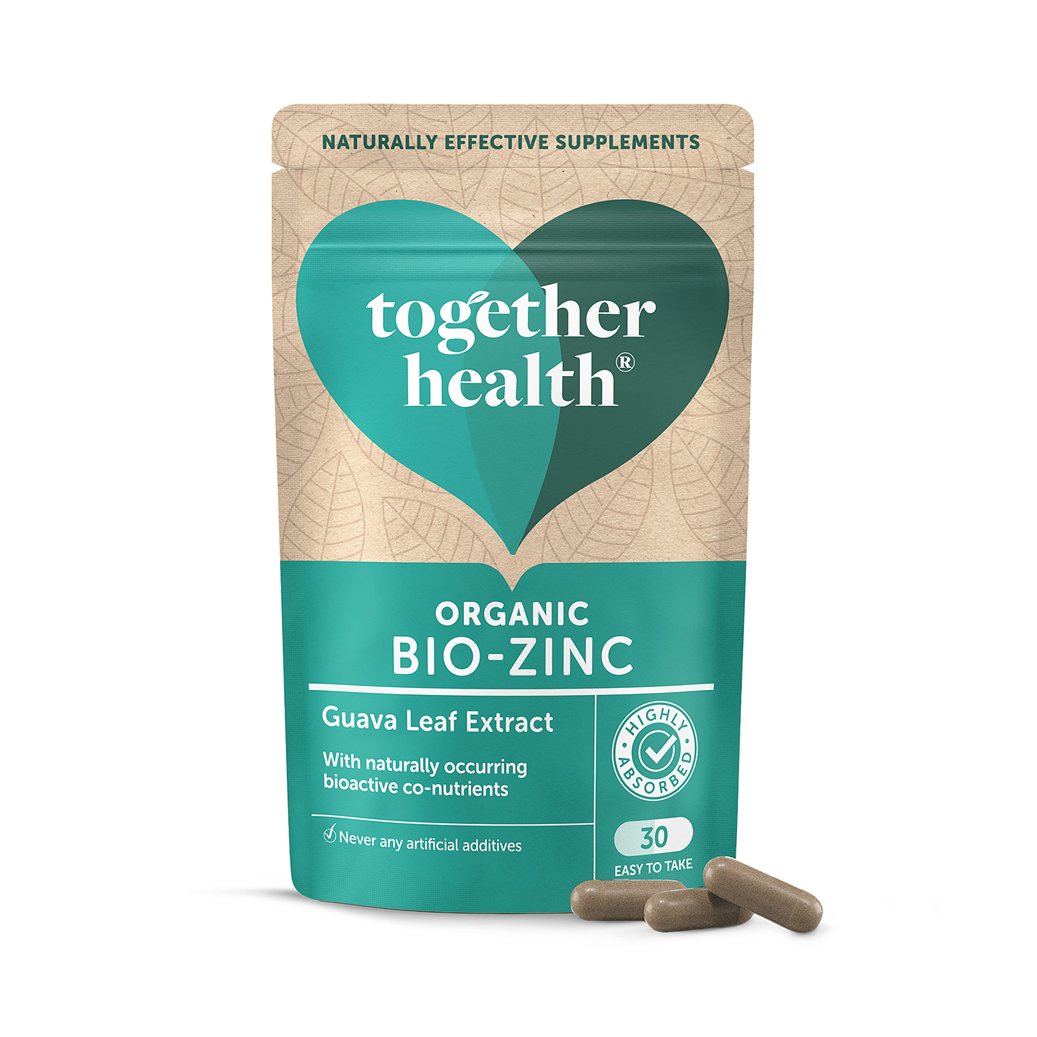 Together Health Organic Bio Zinc capsules 30, UK version