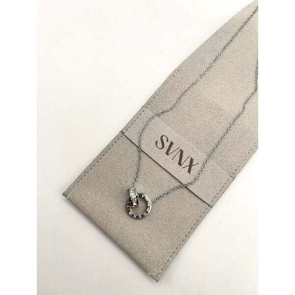 SVNX double hoop Roman numeral necklace, UK version