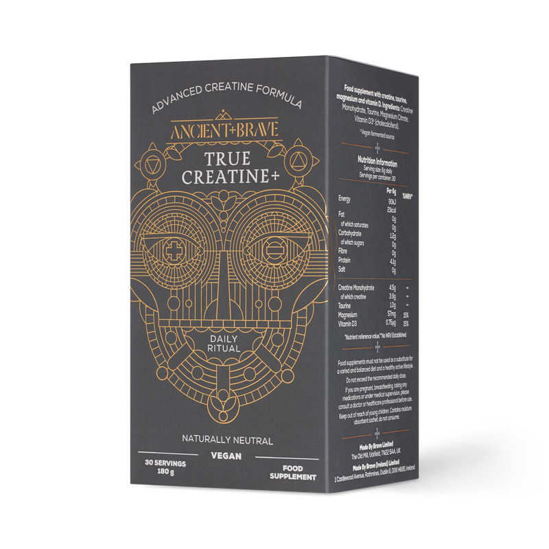 Ancient+Brave True Creatine+ supplement powder, UK version